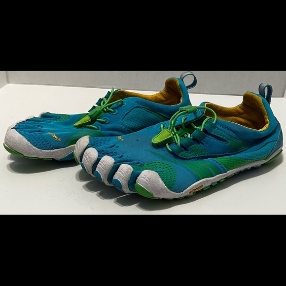 Vibram Shoes | Vibram Fivefingers KMD Sport 14w3604 Blueyellow Womens Size 37 | Color: Blue/Yellow | Size: 37 | Mistymorgan898's Closet